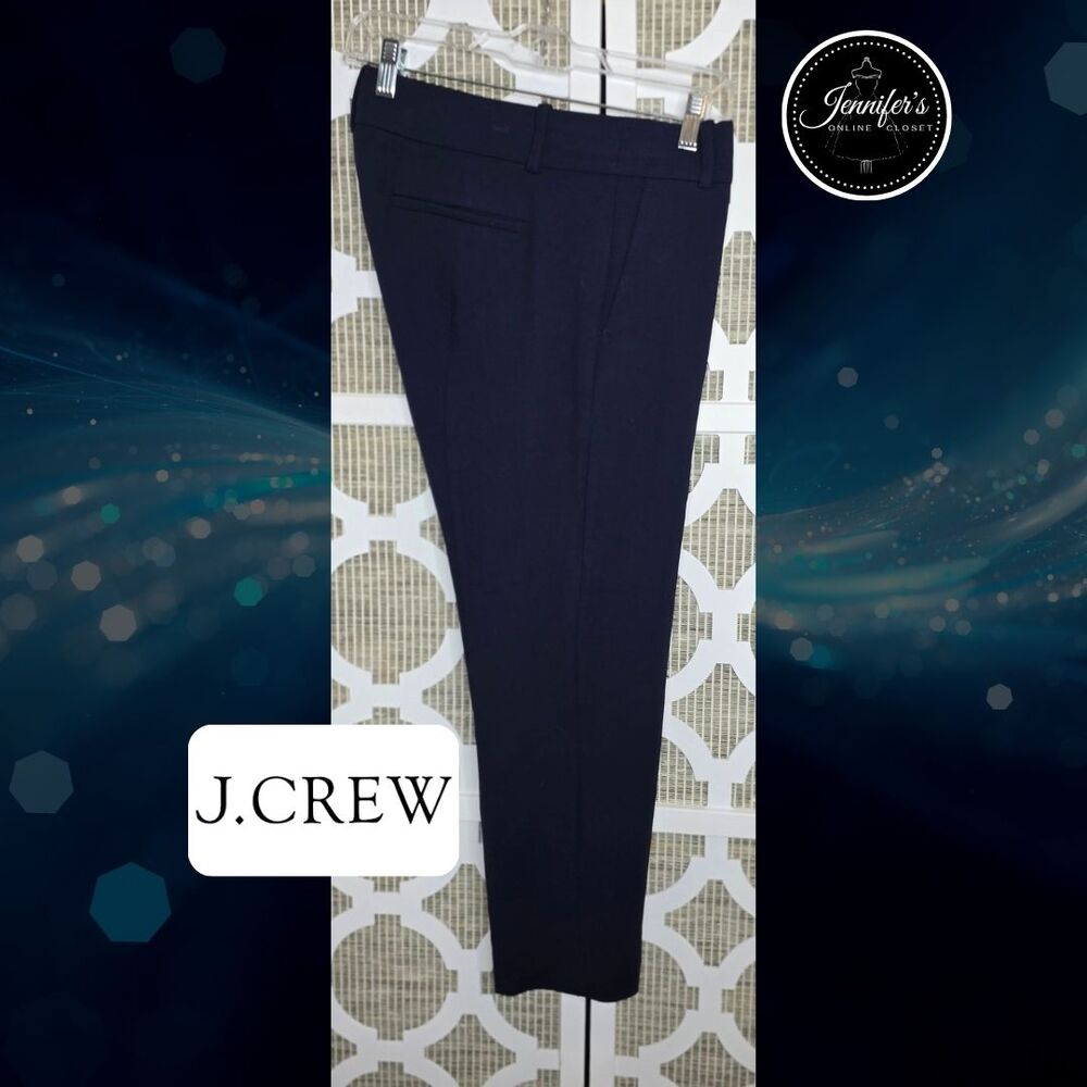J. Crew Women's Navy Blue Cameron Style G9061 Cropped Dress Pants Size 10P